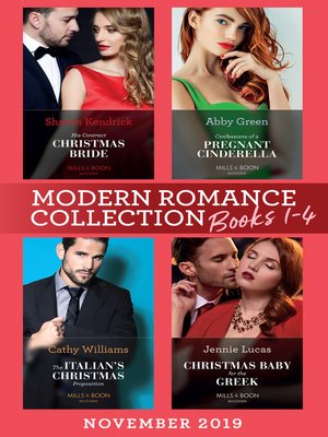 cover image of Modern Romance November 2019 Books 1-4